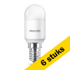 Aanbieding: 6x Philips LED lamp E14 | Kogel T25 | Mat | 2700K | 3.2W (25W) LPH02462 - 1