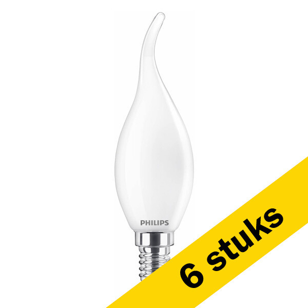 Philips Aanbieding: 6x Philips LED lamp E14 | Sierkaars BA35 | Mat | 2700K | 2.2W (25W)  LPH02420 - 1