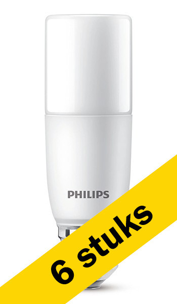 Philips Aanbieding: 6x Philips LED lamp E27 | Buislamp T37 | Mat | 4000K | 9.5W (75W)  LPH00907 - 1