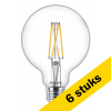 Aanbieding: 6x Philips LED lamp E27 | Globe G95 | WarmGlow | Filament | 2200-2700K | 5.9W (60W) LPH02542 - 1