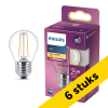 Aanbieding: 6x Philips LED lamp E27 | Kogel P45 | Filament | 2700K | 1.9W (25W) LPH04183 - 1