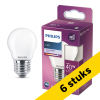 Aanbieding: 6x Philips LED lamp E27 | Kogel P45 | Mat | 4000K | 3.4W (40W) LPH04211 - 1