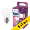 Aanbieding: 6x Philips LED lamp E27 | Kogel P45 | Mat | 4000K | 5.9W (60W) LPH04238 - 1