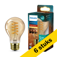 Aanbieding: 6x Philips LED lamp E27 | Peer A60 | Filament | 2700K | SceneSwitch | 7W (50W) LPH03887