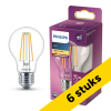 Aanbieding: 6x Philips LED lamp E27 | Peer A60 | Filament | Helder | 2700K | 7.8W (75W) LPH04260 - 1
