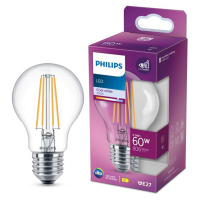 Aanbieding: 6x Philips LED lamp E27 | Peer A60 | Helder | 4000K | 5.9W (60W) LPH04985