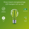 Aanbieding: 6x Philips LED lamp E27 | Peer A60 | Ultra Efficient | Filament | Helder | 4000K | 2.3W (40W) LPH04091 - 2