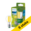 Aanbieding: 6x Philips LED lamp E27 | Peer A60 | Ultra Efficient |  Filament | Helder | 4000K | 7.3W (100W) LPH03267 - 1