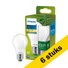 Aanbieding: 6x Philips LED lamp E27 | Peer A60 | Ultra Efficient |  Mat | 2700K | 7.3W (100W) LPH03277 - 1