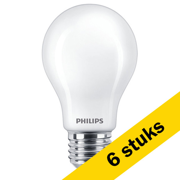 Aanbieding: 6x Philips LED lamp E27 | Peer A60 | WarmGlow | Mat | 2200-2700K | 7.2W (75W) LPH02583 - 1