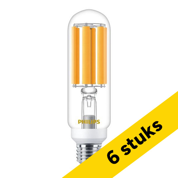 Aanbieding: 6x Philips LED lamp E27 | SON-T | Ultra Efficient | Filament | Helder | 2700K | 19W (50W) LPH05019 - 1