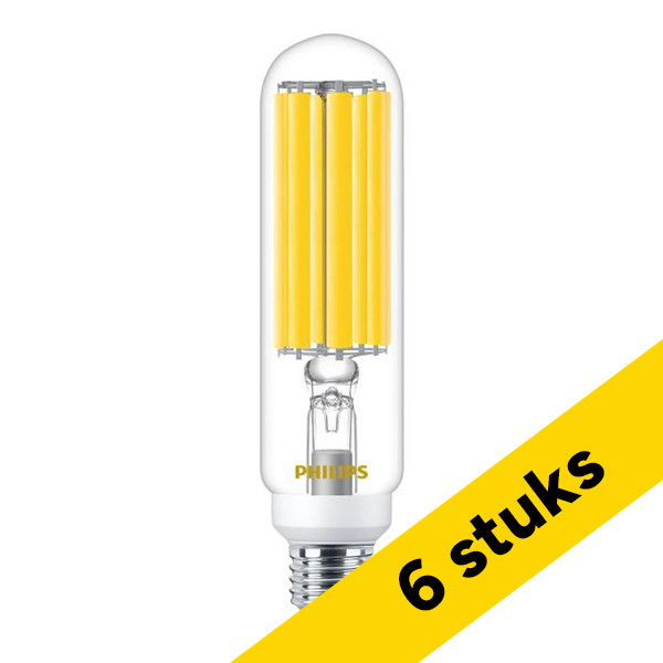 Aanbieding: 6x Philips LED lamp E27 | SON-T | Ultra Efficient | Filament | Helder | 4000K | 28.5W (70W) LPH05025 - 1