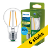 Aanbieding: 6x Philips LED lamp E27 | UltraEfficient | Peer A60 | Filament | 2700K | 2.3W (40W) LPH04089 - 1