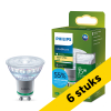 Aanbieding: 6x Philips LED lamp GU10 | Ultra Efficient | Helder | 2700K | 1.2W (35W) LPH04123 - 1