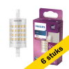 Aanbieding: 6x Philips R7S LED lamp | Staaflamp | 78mm | 3000K | 7W (60W) LPH03855 - 1