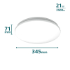Philips Acuna plafondlamp met sensor | 2700K | Ø 34.5 cm | Wit | 21W  LPH03748 - 2