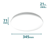 Philips Acuna plafondlamp met sensor | 4000K | Ø 34.5 cm | Wit | 21W  LPH03749 - 2