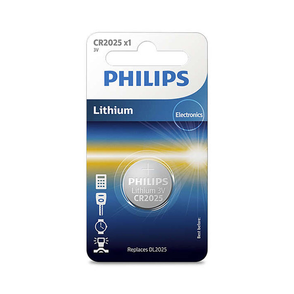 Philips CR2025 knoopcel batterij 1 stuk  098316 - 1