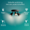 Philips Cleft plafondspot | 3x GU10 | Ronde basisplaat | Rookglas  LPH03769 - 3