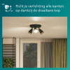 Philips Cleft plafondspot | 3x GU10 | Ronde basisplaat | Rookglas  LPH03769 - 6