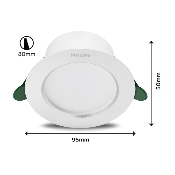 Philips Diamond Cut Downlight | Ultra Efficient | 3000K | 2W  LPH03781 - 2