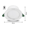 Philips Diamond Cut Downlight | Ultra Efficient | 3000K | 2W  LPH03781 - 2