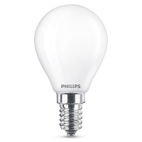 Philips E14 led-lamp Classic kogel mat 4.3W (40W) 2 stuks  LPH00805