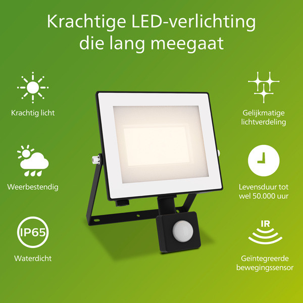 Philips Floodlight met sensor | Lois | 3000K | 3200 lumen | IP65 | 30W LPH04836 - 2