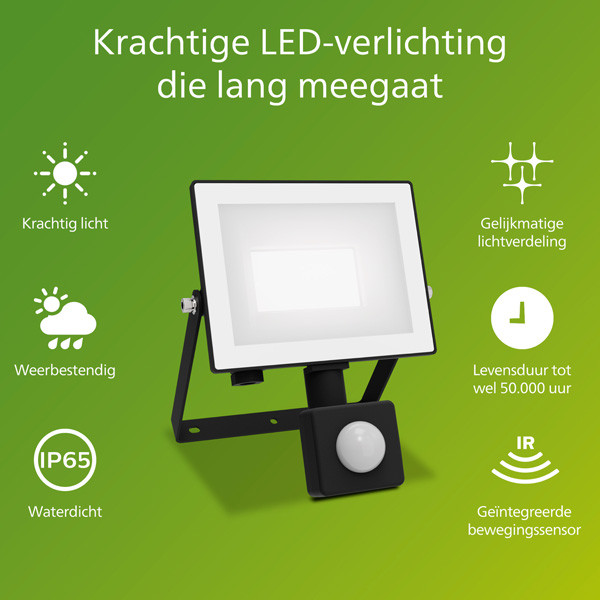 Philips Floodlight met sensor | Lois | 5000K | 2050 lumen | IP65 | 20W LPH04835 - 2
