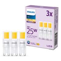 Philips G9 LED capsule | COB | Helder | 2700K | 2W (25W) | 3 stuks LPH03042
