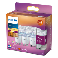 Philips GU10 LED spot | 2200-2700K | WarmGlow | 3.8W (50W) | 3 stuks LPH02691