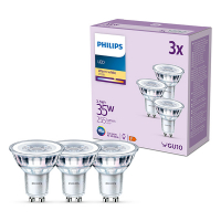 Philips GU10 LED spot | 2700K | 3.5W (35W) | 3 stuks  LPH03031
