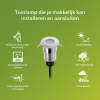 Philips GardenLink grondspot | Spore | 2700K | IP44 | 3W | 24V | Zilver | Set van 3  LPH03573 - 7
