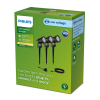 Philips GardenLink sokkellamp met spies | Caper | 2700K | IP44 | 4.5W | 24V | Zwart | Set van 3  LPH03571 - 2