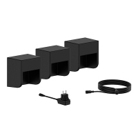 Philips GardenLink wandlamp | Grits | 2700K | IP44 | 4.5W | 24V | Zwart | Set van 3  LPH03572