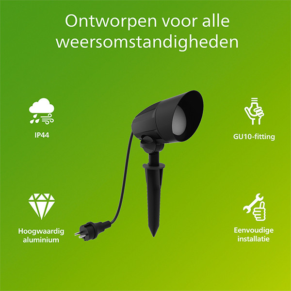 Philips Grondspot | Cylr | Rechthoek | 2700K | 4.6W LPH04624 - 2