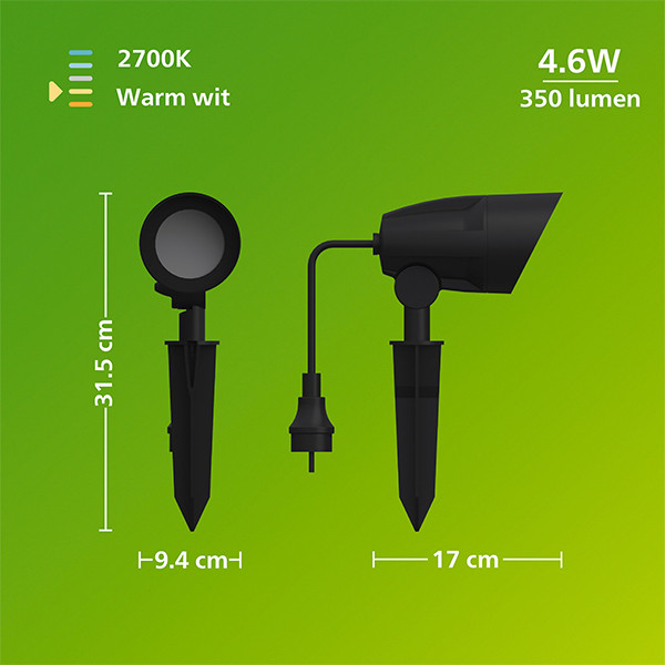 Philips Grondspot | Cylr | Rechthoek | 2700K | 4.6W LPH04624 - 8