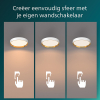 Philips Hanno plafondlamp | Ultra Efficient | SceneSwitch | 2700K | Ø 38.4 cm | Wit/Goud | 24W  LPH03745 - 4