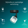 Philips Horen Led Opbouwspot | 1 spot | Zwart | GU10 fitting LPH05073 - 2