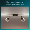 Philips Horen Led Opbouwspot | 2 spots | Zwart | GU10 fitting LPH05069 - 3