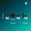Philips Horen Led Opbouwspot | 2 spots | Zwart | GU10 fitting LPH05069 - 9