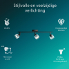 Philips Horen Led Opbouwspot | 3 spots | Zwart | GU10 fitting LPH05070 - 2