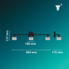Philips Horen Led Opbouwspot | 3 spots | Zwart | GU10 fitting LPH05070 - 9