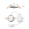 Aanbieding: 3x Philips Hue Slimme LED Downlight | Rond | Ø 9 cm | IP44 | White & Color Ambiance | Zwart | Zigbee | 8.3W LPH05052 - 10