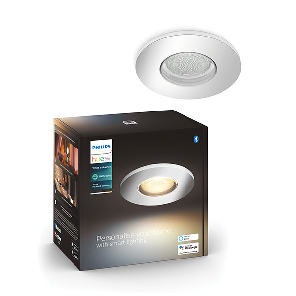 Philips Hue Adore Badkamer inbouwspot | Rond | Chroom | White Ambiance | 1 stuk  LPH02833 - 1