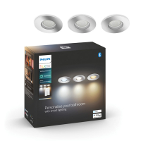 Philips Hue Adore Badkamer inbouwspot | Rond | Chroom | White Ambiance | 3 stuks  LPH03719