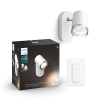 Philips Hue Adore Badkameropbouwspot | Wit | 1 spot | White Ambiance |  incl. dimmer switch