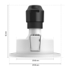Philips Hue Adore Inbouwspot | Recessed 93mm | White Ambiance | Wit | 4.2W | 3 stuks LPH04055 - 2