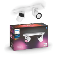 Philips Hue Argenta opbouwspot | Wit | White en Color Ambiance | 2 spots  LPH03913