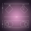 Philips Hue Argenta opbouwspot | Wit | White en Color Ambiance | 2 spots  LPH03913 - 3